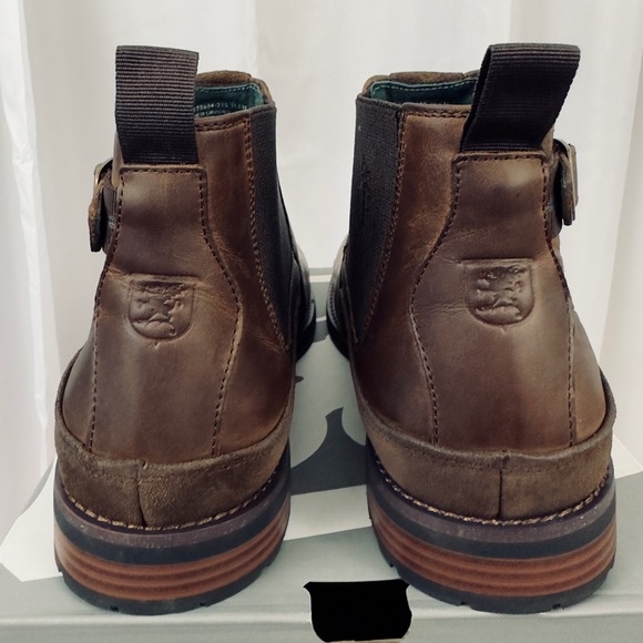 Stacy Adam’s Men’s OSKAR Brown Crazy Horse Leather Chelsea Boot Wood Hee… - Picture 9 of 14